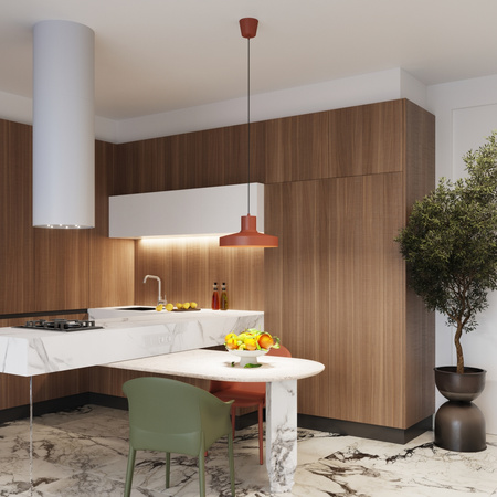 E27 Ochrová červená BILO Crimson Závěsné svítidlo SL.1706 Sollux