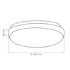 Stropní svítidlo Plafond 2x E27 White Silver Benedict Sanico Goldlux
