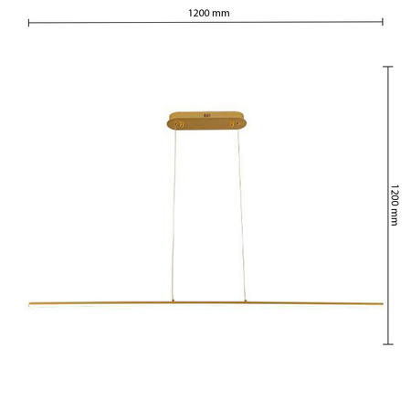 Masterled 20W 1800lm 4000K Neutral Gold Kiki stropní závěsné svítidlo