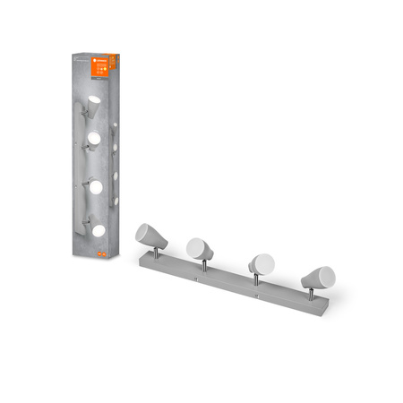 LED reflektorové stropní svítidlo Adjustable Spot 4-Point 17,2W GU10 Pear Grey LEDVANCE