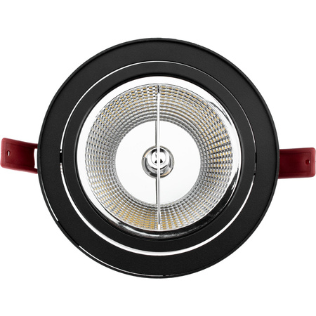 Podhledové svítidlo GU10, AR111 Nastavitelná Kulatá Černá 14cm CARPI LUMILED