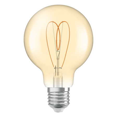 Dekorativní LED žárovka G80 Sphere E27 8W = 60W 806lm 2200K Warm CRI90 300° Amber Dimmable Vintage 1906 Osram