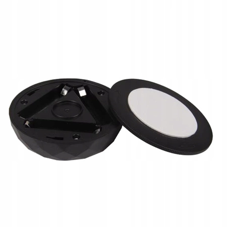 2x LED lampa pod skříňku samolepicí kulatá. napájená baterií 4000K 3xAAA černá