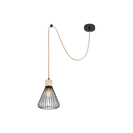 Stropní závěsné svítidlo E27 Black Industrial Farfalle Rabalux