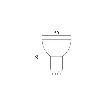 LED žárovka GU10 s reflektorem 9W 900lm 6000K Cold 120° Premium Kobi