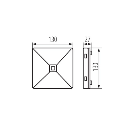LED nouzová signální lampa 2W = 7,2W 288lm 5000K studená povrchová bílá ONTEC Kanlux