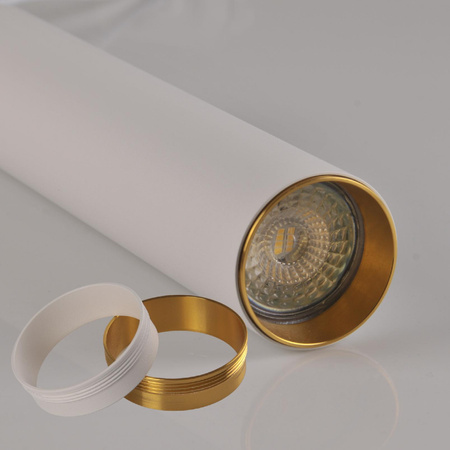 Sada přípojnic pro osvětlení 1m + 3x MARIBEL GU10 bílá + zlatá