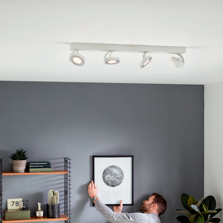 LED stropní svítidlo 4x 4,5W 2700K stmívatelné CLOCKWORK Moving White PHILIPS