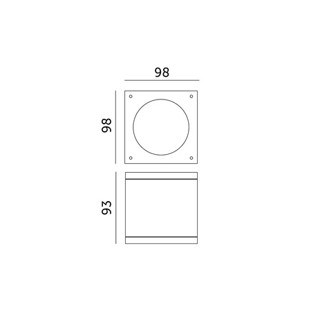 Zahradní venkovní reflektor GU10 Grey IP44 Quazar Kobi