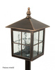 Venkovní zahradní lampa LANTERN E27 Wenecja K 5002/2/KW 106cm černá Su-Ma