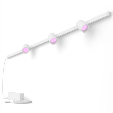 Perifo Lighting Rail Kit 1,5 m + 3x LED reflektor 15,9 W CCT RGB Philips HUE Bluetooth White