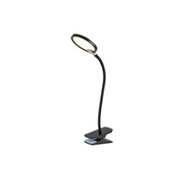 Stolní noční lampa Dekorativní 7W 350lm 3000K Stmívatelná černá Moderní Martin Rabalux