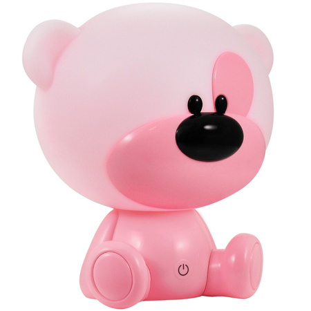 Dekorativní stolní lampa 2,5W 59lm růžová Stmívatelný medvídek Sanico Goldlux