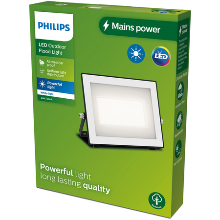 Reflektor LED 50W 5400lm 3000K IP65 Black Lois Philips