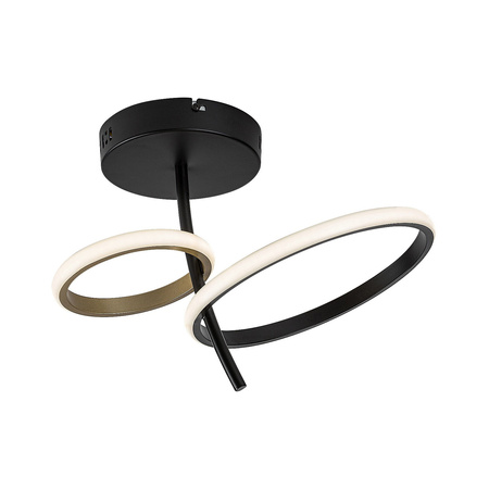 Stropní svítidlo LED pro povrchovou montáž 24W 4000K Black Modern Emilion Rabalux