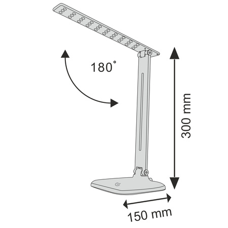 Stolní lampa Jowi Y1096 do školní lavice Teplá bílá 9W GOLDLUX (Polux).