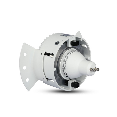 Zapuštěné stropní svítidlo GU10 s očkem kulaté bílé/chromové VT-889 V-TAC