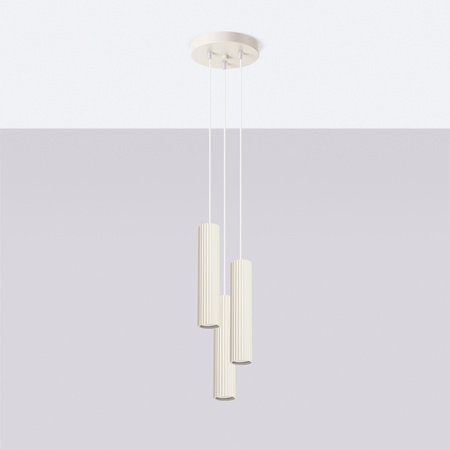 Stropní závěsné svítidlo Tuba Spot 3x GU10 Beige Carbon Deep Space SL.1595 Sollux