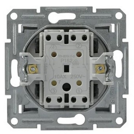 Světelný spínač Jednopólový křížový bez rámu Asfora IP20 Antracit pro zapuštěnou montáž