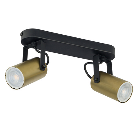 REDO BLACK/GOLD Bodový reflektor černý/zlatý Moderní 2xGU10 2798 TK Lighting
