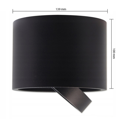 Halogenový reflektorový bodový reflektor GU10 s povrchovou montáží Kulatý pohyblivý černý Masterled