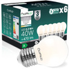 6x LED žárovka E27 Ball P45 2,2W 470lm = 40W 4000K Neutrana 360° Filament CLASS A LUMILED