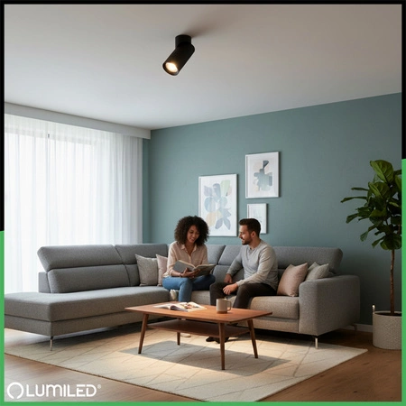 1x GU10 Stropní LED svítidlo, SPOT TUBA Reflektor Halogenová Úprava TABULA LUMILED