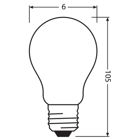 LED žárovka E27 A60 7,2W = 60W 806lm 2700K teplá bílá 320° CRI97 Stmívatelná Ledvance