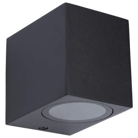 Zahradní nástěnná lampa GU10, čtvercové Černá ALLIUM LUMILED