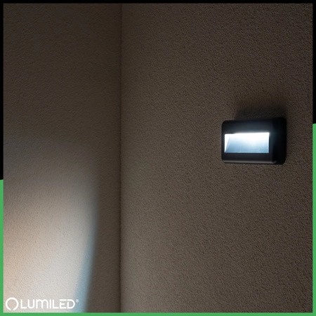 Venkovní zahradní schodišťová nástěnná lampa CCT 3000-6500K LED 4W IP65 VIREO LUMILED