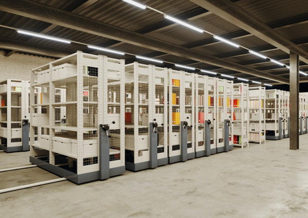 LED odolná proti plameni 55W 6300lm 3000K teplá IP66 IK08 odolná proti vlhkosti šedá hermetická lampa Ledvance