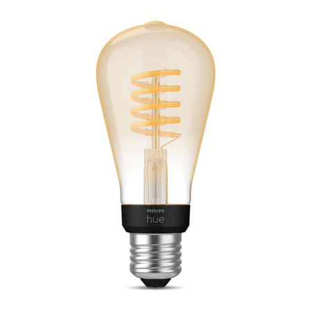 LED Edison E27 ST64 7W CCT PHILIPS HUE White & Ambiance Filament Bluetooth Zigbee žárovka
