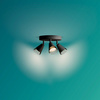 Stropní bodové svítidlo Plafond 3x GU10 Black Cleft Philips pro povrchovou montáž