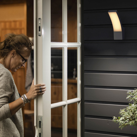 Zahradní lampa LED nástěnná lampa SPLAY myGarden 12W 2700K IP44 Antracit PHILIPS