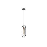 Stropní závěsné svítidlo E27 Matte Black Modern Rovier Rabalux