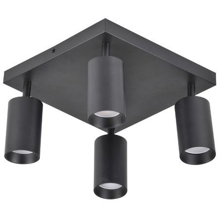 Stropní LED svítidlo nástěnné a stropní svítidlo 4 x GU10 MARIBEL Black GOLDLUX (Polux)