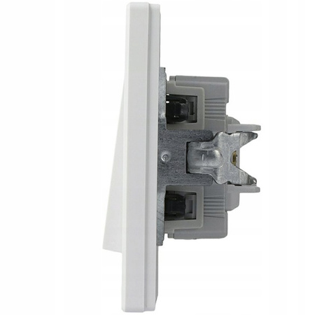 Jednopólový vypínač s podsvícením a rámečkem SCHNEIDER ASFORA pod omítku