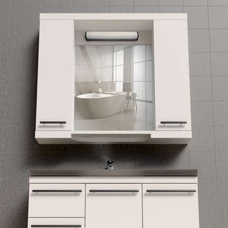 LED nástěnné svítidlo do koupelny 8W 1000lm 4000K neutrální bílá černá IP44 ALEX Sanico Goldlux