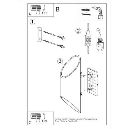 Nástěnné svítidlo PENNE 30 G9 Up-Down Minimalist White SOLLUX