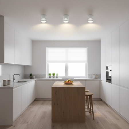 Nástěnné svítidlo HALOGENOVÉ Spot Tubus ARISA GU10 LUMILED Kulaté Bílé 80mm