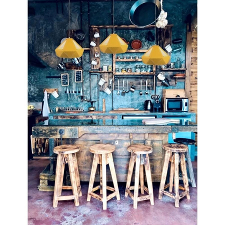 Závěsné svítidlo E27 Geometric Yellow PASTEL PRISM D:310*180MM VT-7310 V-TAC