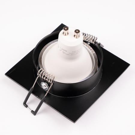 Halogenové stropní svítidlo Flush Mount Square Movable GU10 MR16 Black TRIAM LUMILED