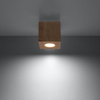 Povrchová montáž QUAD GU10 Spot Skandinávská dřevěná kostka SOLLUX