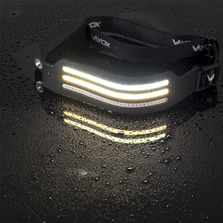 Dobíjecí čelová svítilna 3x COB + XPE Pro Series VA0130 VAYOX