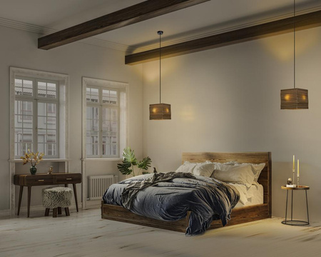 Dekorativní stropní závěsné svítidlo E27 s převisem Hnědá kartonová dekorace Ledvance