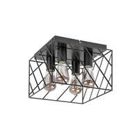 Dekorativní stropní svítidlo E27 Black Industrial Boroo Rabalux