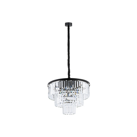 Stropní lustr 9x E14 Black Glamour CRISTAL M 7616 Nowodvorski