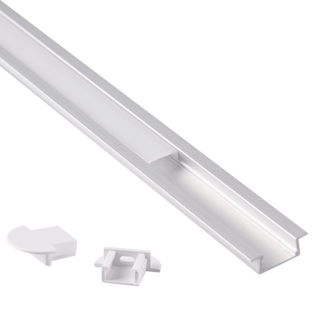 Hliníkový kryt profilu pro LED pásky Silver Sanico Goldlux