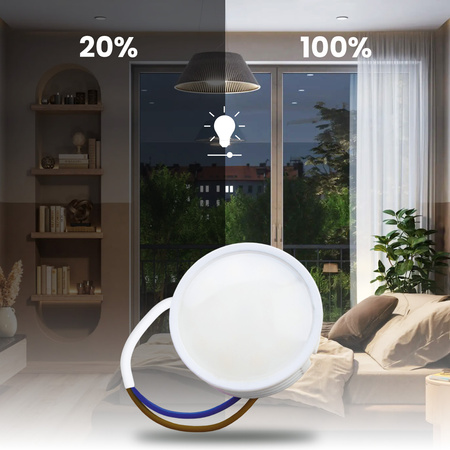 LED Modul Vložka Mléčný 7W = 60W 120° 670lm 3000K Teplý Stmívatelný LUMILED