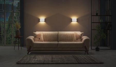 Dekorativní nástěnné svítidlo Nástěnná povrchová montáž E27 Bílá Dekor Ledvance